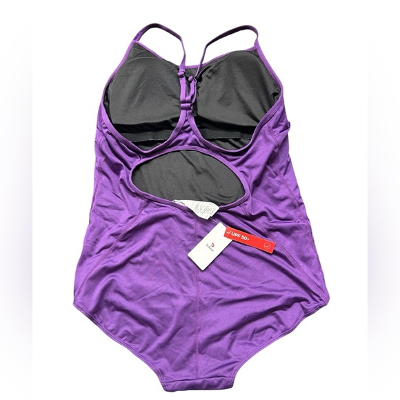BALEAF womens purple competitive one piece athletic swimsuit size 42 NWT - Picture 4 of 9